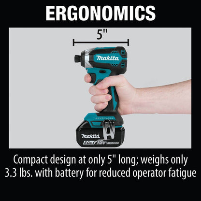 Makita XDT13T 18V LXT Brushless Cordless Impact Driver Kit 5.0Ah