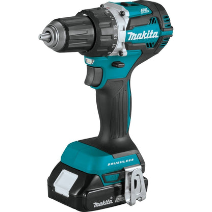 Makita XFD12R 18V LXT Li-Ion Compact Brushless Cordless 1/2" Driver-Drill Kit, 2.0 Ah
