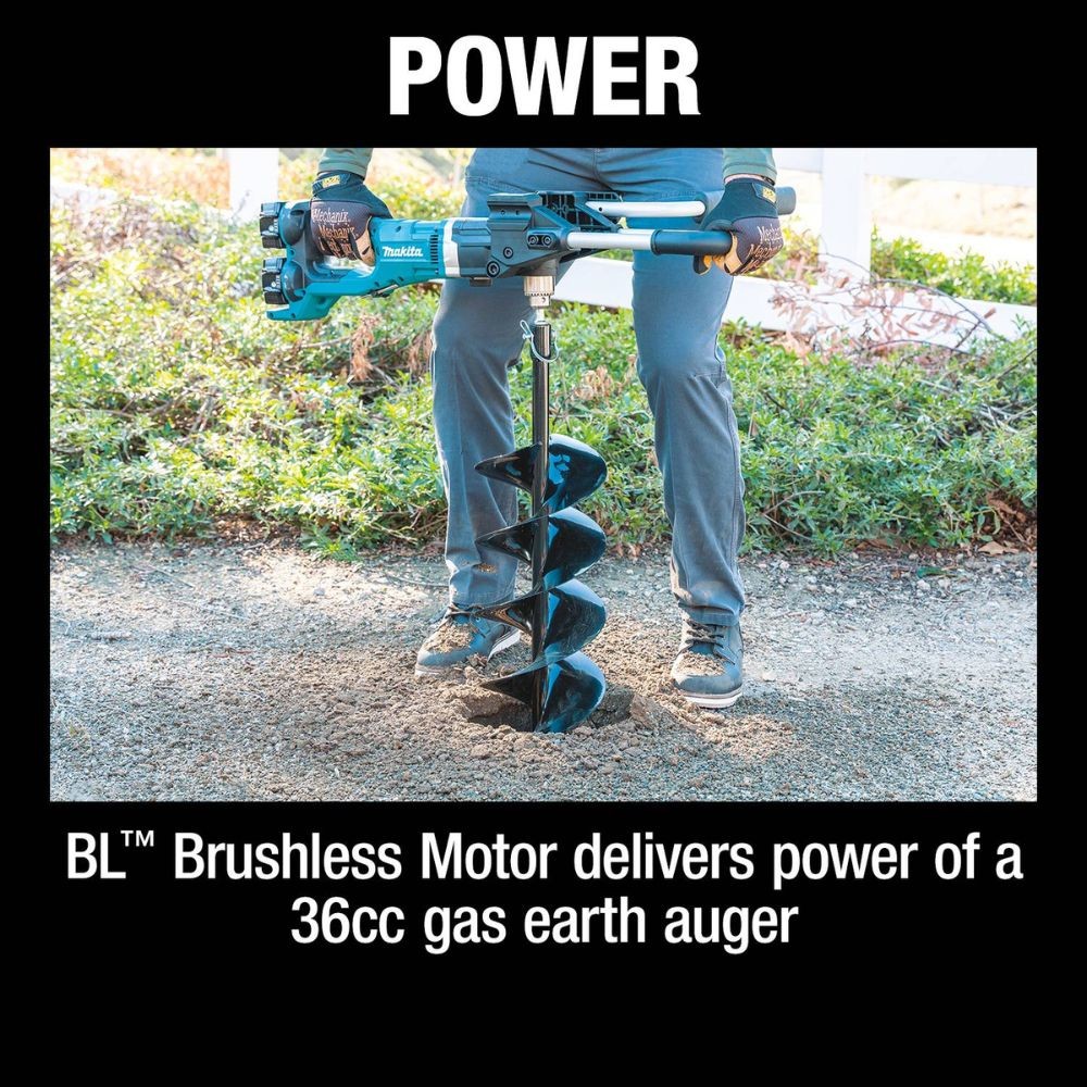 Makita XGD01PT 36V (18V X2) LXT Brushless Earth Auger Kit, dual port charger (5.0Ah)