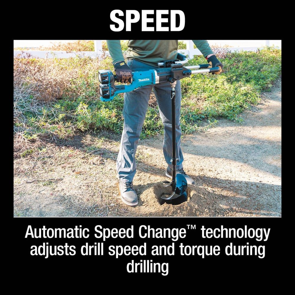 Makita XGD01PT 36V (18V X2) LXT Brushless Earth Auger Kit, dual port charger (5.0Ah)
