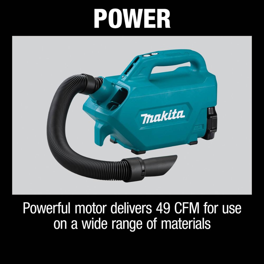 Makita XLC07SY1 18V LXT Lithium-Ion Compact Handheld Canister Vacuum Kit, with one battery (1.5Ah)