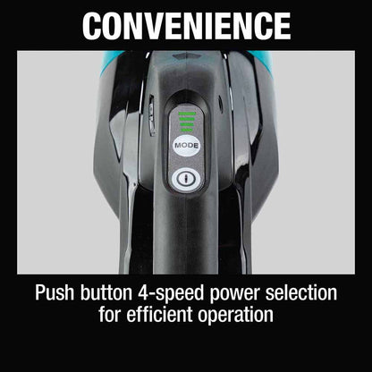 Makita XLC09R1B 18V LXT Lithium-ion Compact Brushless Cordless 4-Speed Vacuum Kit, w/ Push Button (2.0Ah)