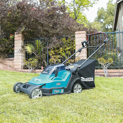 Makita XML05PT 36V (18V X2) LXT 17" Residential Lawn Mower Kit, dual port charger (5.0Ah)