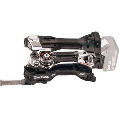 Makita XMT04R1B 18V LXT Lithium-Ion Sub-Compact Brushless Cordless StarlockMax Oscillating Multi-Tool Kit (2.0Ah)