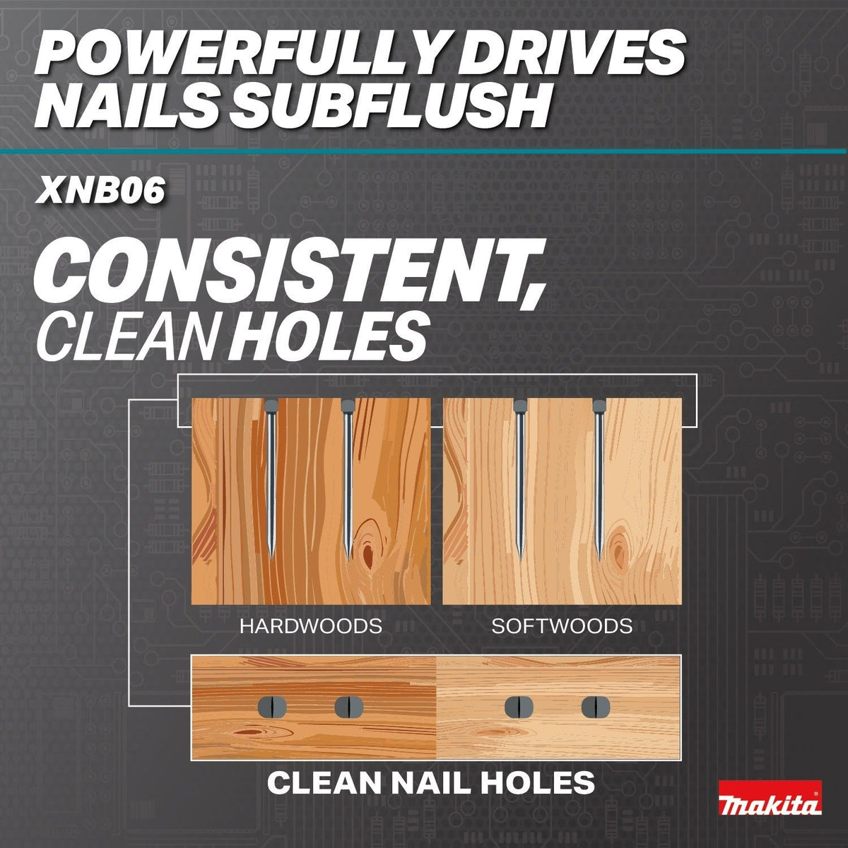 Makita XNB06Z 18V LXT Lithium-Ion Brushless Cordless 2-1/2” Angled Finish Nailer, 16 Gauge, Tool Only