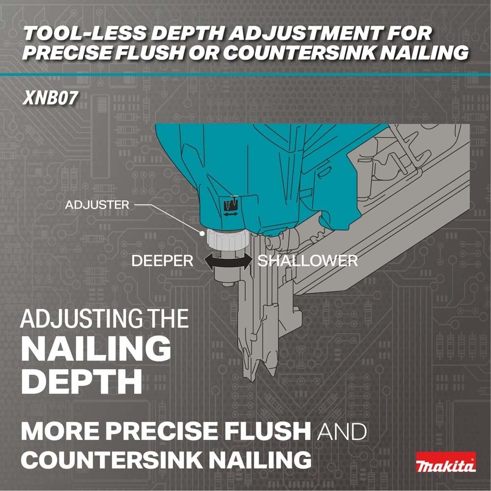 Makita XNB07Z 30 Degree Clipped Head 3-1/2 in. Framing Nailer, Tool Only (Bare Tool)
