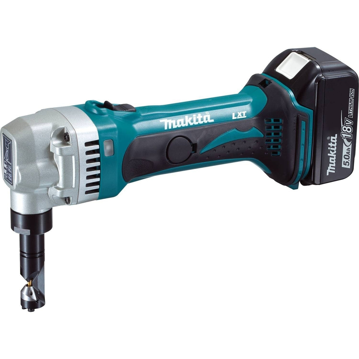 Makita XNJ01T 18V LXT Li-Ion Cordless 16 Gauge Nibbler Kit, 5.0 Ah