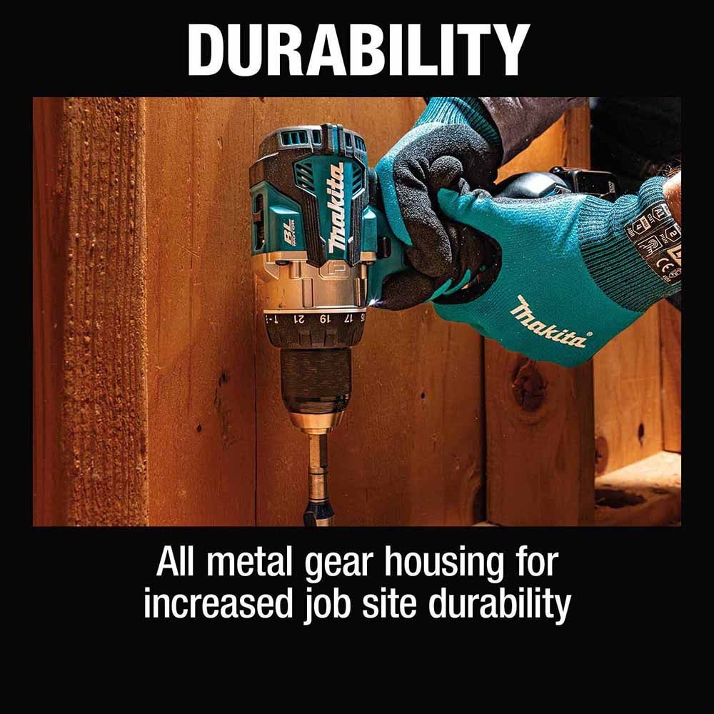 Makita XPH16T 18V LXT Lithium-Ion Compact Brushless Cordless 1/2" Hammer Driver-Drill Kit (5.0Ah)