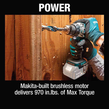 Makita XPH16Z 18V LXT Lithium-Ion Compact Brushless Cordless 1/2" Hammer Driver-Drill, Tool Only