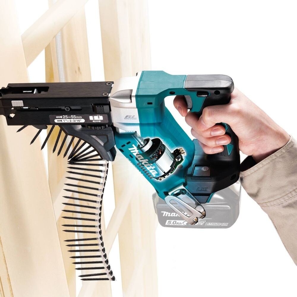 Makita XRF03Z 18V LXT Lithium-Ion Brushless Cordless 6,000 RPM Autofeed Screwdriver, Tool Only