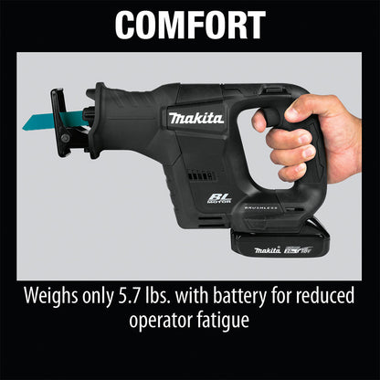 Makita XRJ07R1B 18V LXT Sub-Compact Recipro Saw Kit (2.0Ah)