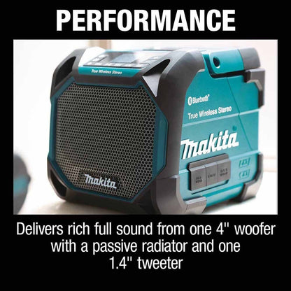 Makita XRM11 18V LXT / 12V max CXT® Lithium-Ion Cordless Bluetooth Job Site Speaker (Tool Only)