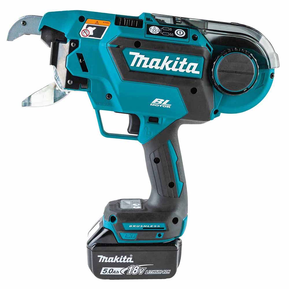 Makita XRT02TK 18V LXT Lithium-Ion Brushless Cordless Deep Capacity Rebar Tying Tool Kit (5.0Ah)