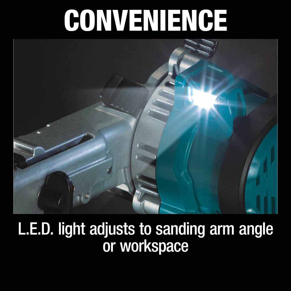 Makita XSB01Z 18V LXT Lithium-Ion Brushless Cordless 3/8" x 21" Detail Belt Sander (Tool Only)