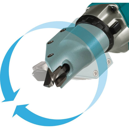 Makita XSJ03T 18V LXT Lithium-Ion Brushless Cordless 14 Gauge Straight Shear Kit, bag (5.0Ah)