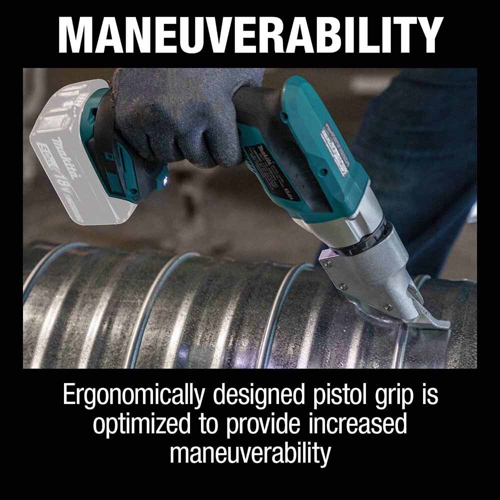 Makita XSJ04Z 18V LXT Lithium-Ion Brushless Cordless 18 Gauge Offset Shear (Tool Only)