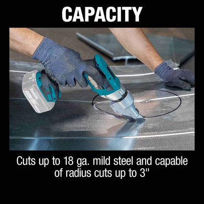 Makita XSJ04Z 18V LXT Lithium-Ion Brushless Cordless 18 Gauge Offset Shear (Tool Only)