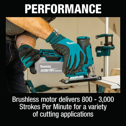 Makita XVJ05Z 18V LXT Lithium-Ion Brushless Cordless Barrel Grip Jig Saw, Tool Only