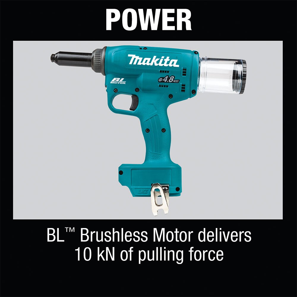 Makita XVR01Z 18V LXT Lithium?Ion Brushless Cordless Rivet Tool, Tool Only