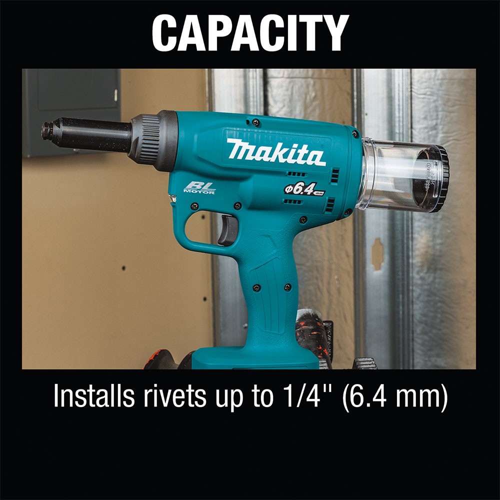 Makita XVR02Z 18V LXT Brushless Cordless Rivet Tool, Tool Only