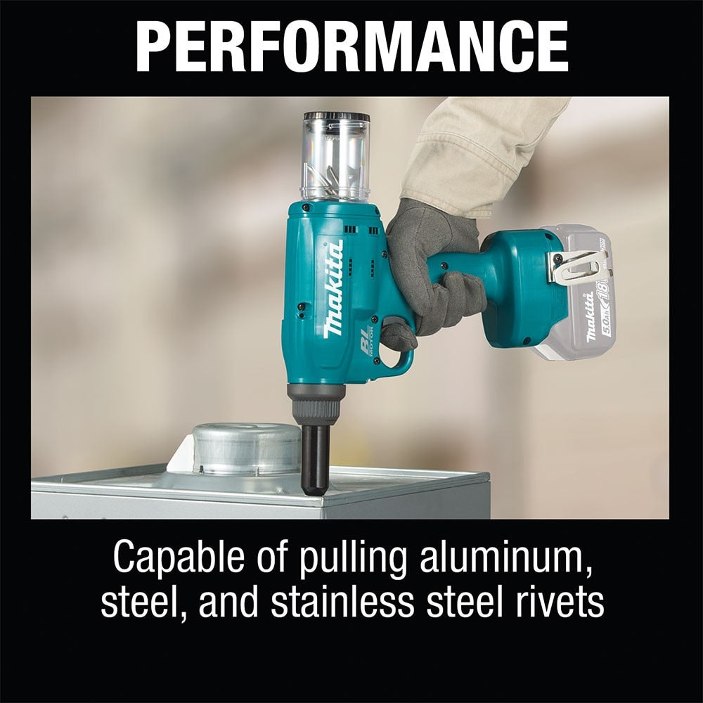 Makita XVR02Z 18V LXT Brushless Cordless Rivet Tool, Tool Only