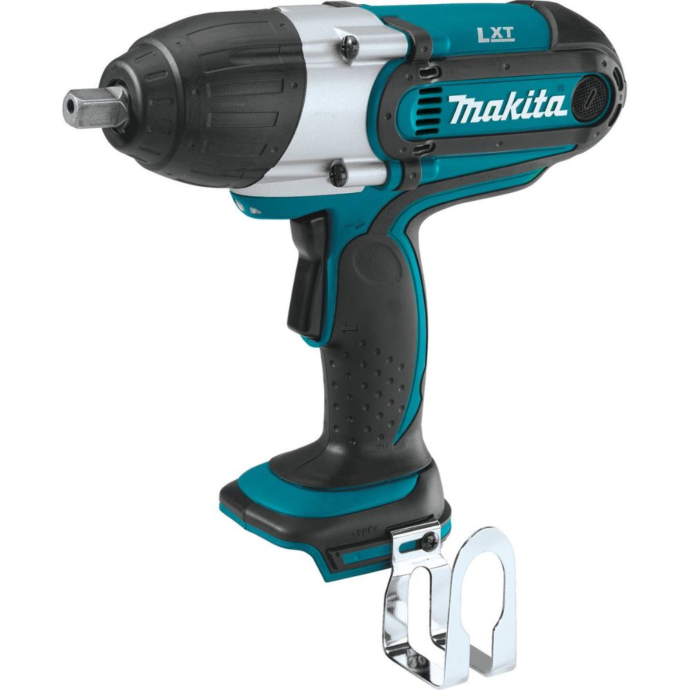 Makita XWT04S1 18V LXT Lithium-Ion Cordless 1/2" Sq. Drive Impact Wrench Kit, rev., rocker switch, L.E.D. Light, bag, with one battery (3.0Ah)