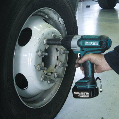 Makita XWT04S1 18V LXT Lithium-Ion Cordless 1/2" Sq. Drive Impact Wrench Kit, rev., rocker switch, L.E.D. Light, bag, with one battery (3.0Ah)