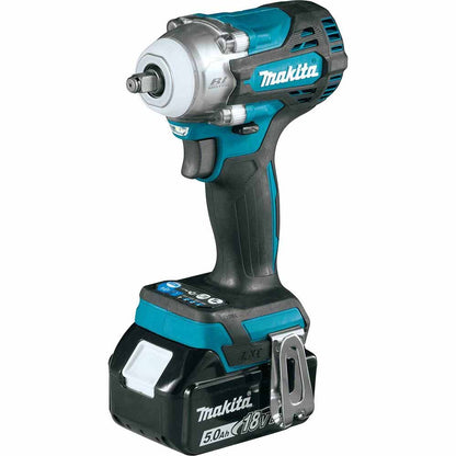Makita XWT16T 18V LXT Lithium-Ion Brushless Cordless 4-Speed 3/8" Sq. Drive Impact Wrench w/ Friction Ring Anvil (5.0Ah)