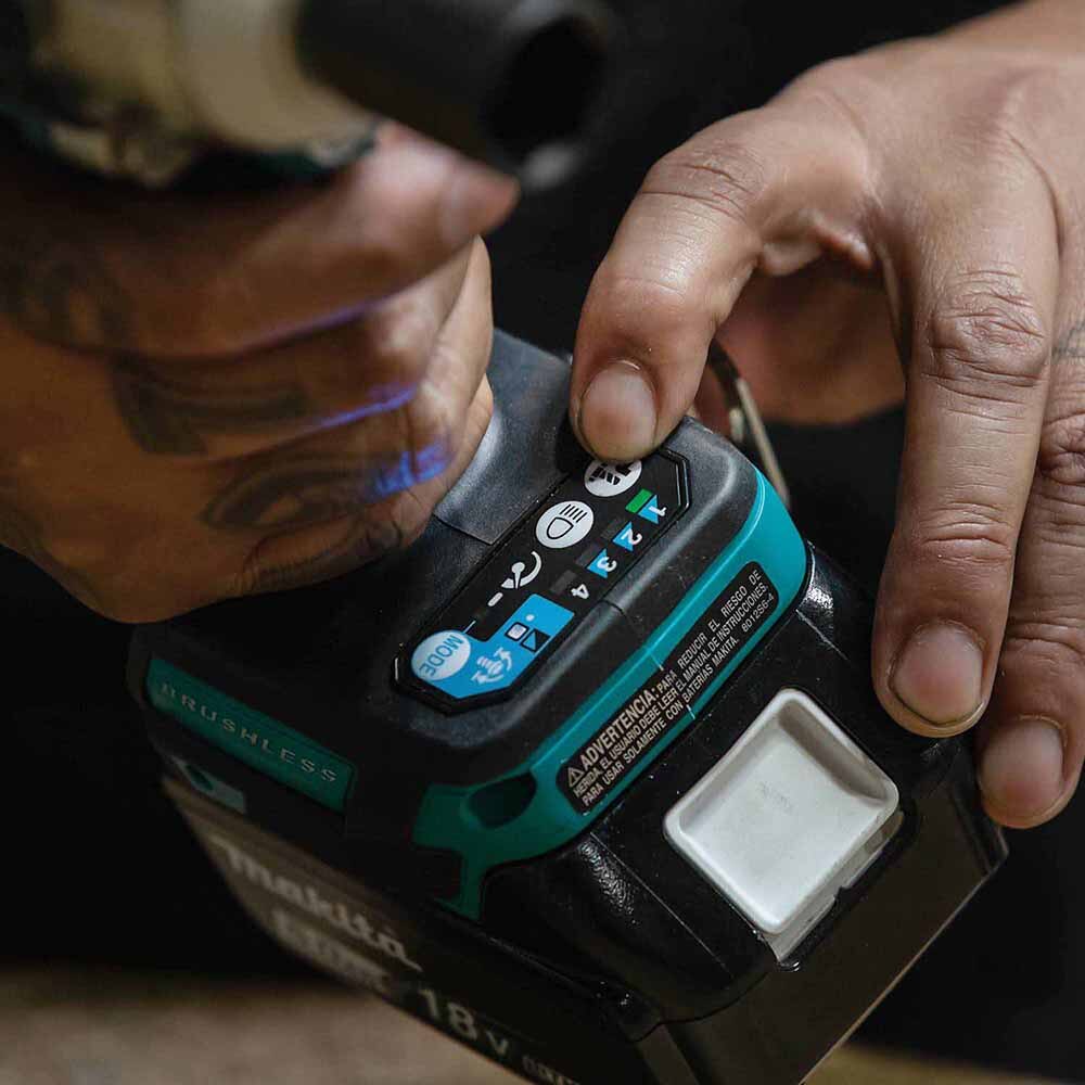Makita XWT16T 18V LXT Lithium-Ion Brushless Cordless 4-Speed 3/8" Sq. Drive Impact Wrench w/ Friction Ring Anvil (5.0Ah)