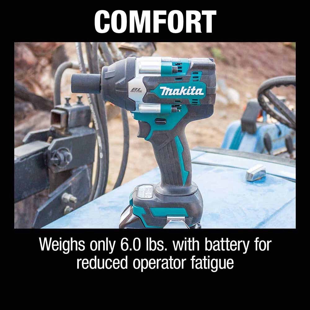 Makita XWT17T 18V LXTBrushless Cordless 4-Speed Mid-Torque 1/2" Sq. Drive Impact Wrench Kit