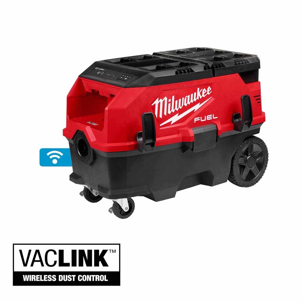 Milwaukee 0888-20 M18 FUEL 9 Gallon Dual Battery Dust Extractor with PACKOUT Compatibility