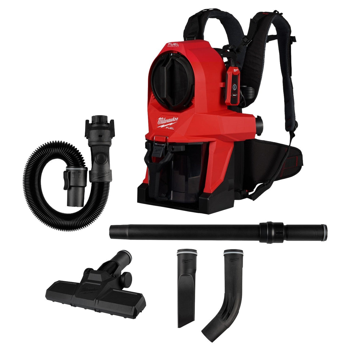 Milwaukee 0895-20 M18 FUEL 3-in-1 Backpack Vacuum with HEPA Filter and Accessories