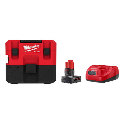 Milwaukee  0960-21 M12 FUEL 1.6 Gallon Wet/Dry Vacuum Kit