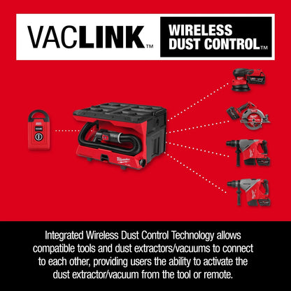 Milwaukee 0971-20 M18 FUEL 4Gal. Wet Dry Vacuum with Packout Compatibility and VACLICK