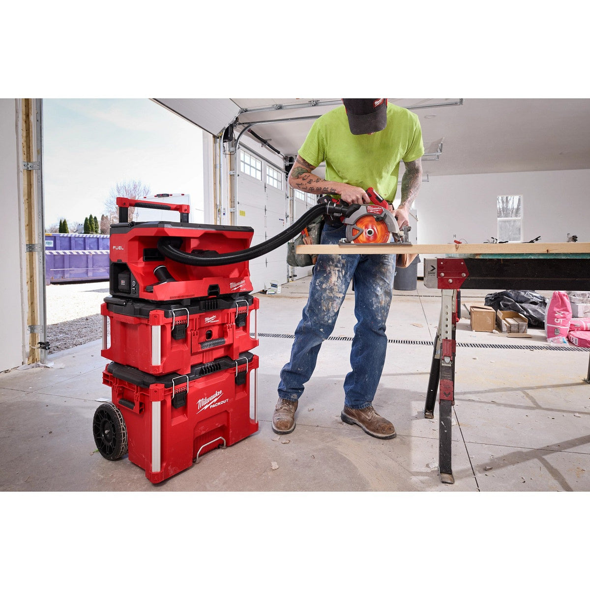 Milwaukee 0971-20 M18 FUEL 4Gal. Wet Dry Vacuum with Packout Compatibility and VACLICK