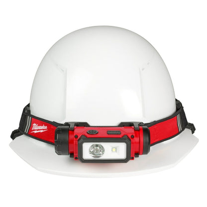 Milwaukee 2163-21 REDLTHIUM USB Rechargeable Hard Hat Headlamp, 600 Lumens