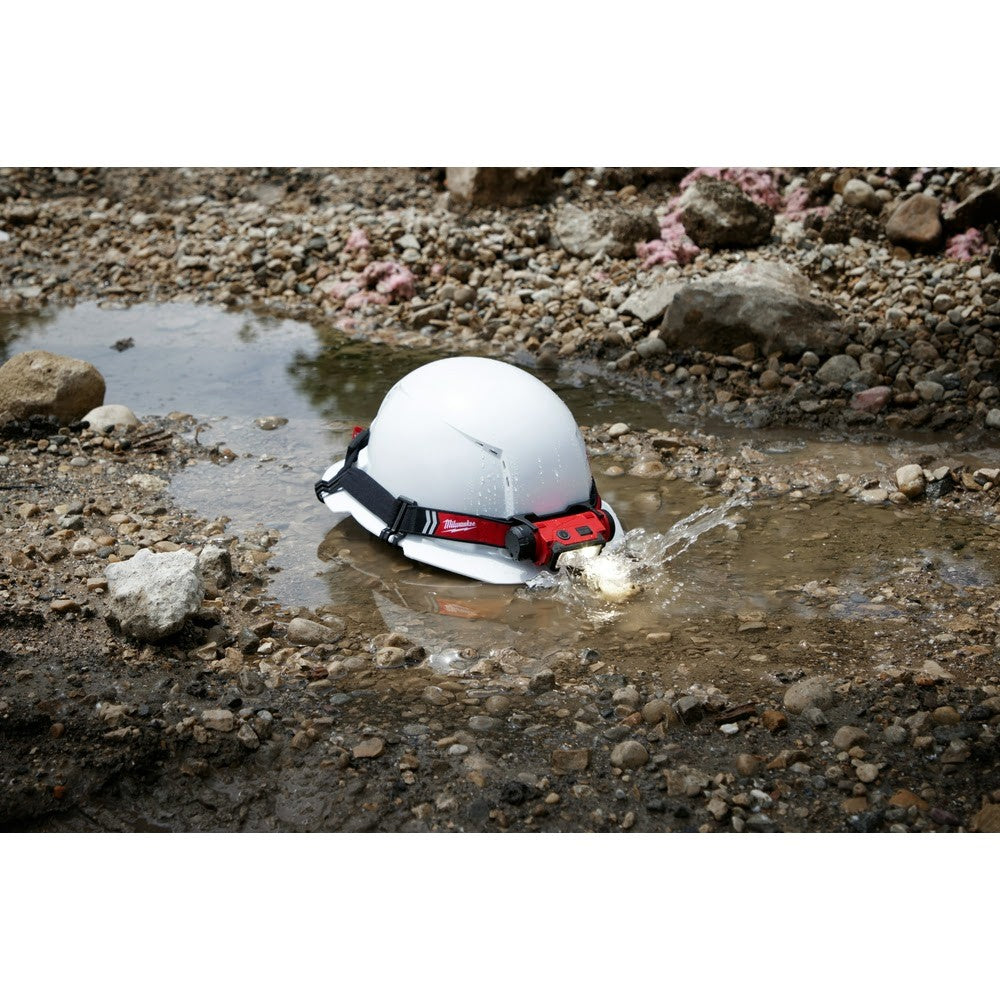 Milwaukee 2163-21 REDLTHIUM USB Rechargeable Hard Hat Headlamp, 600 Lumens