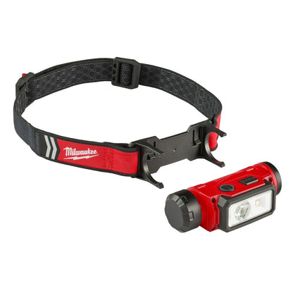 Milwaukee 2163-21 REDLTHIUM USB Rechargeable Hard Hat Headlamp, 600 Lumens