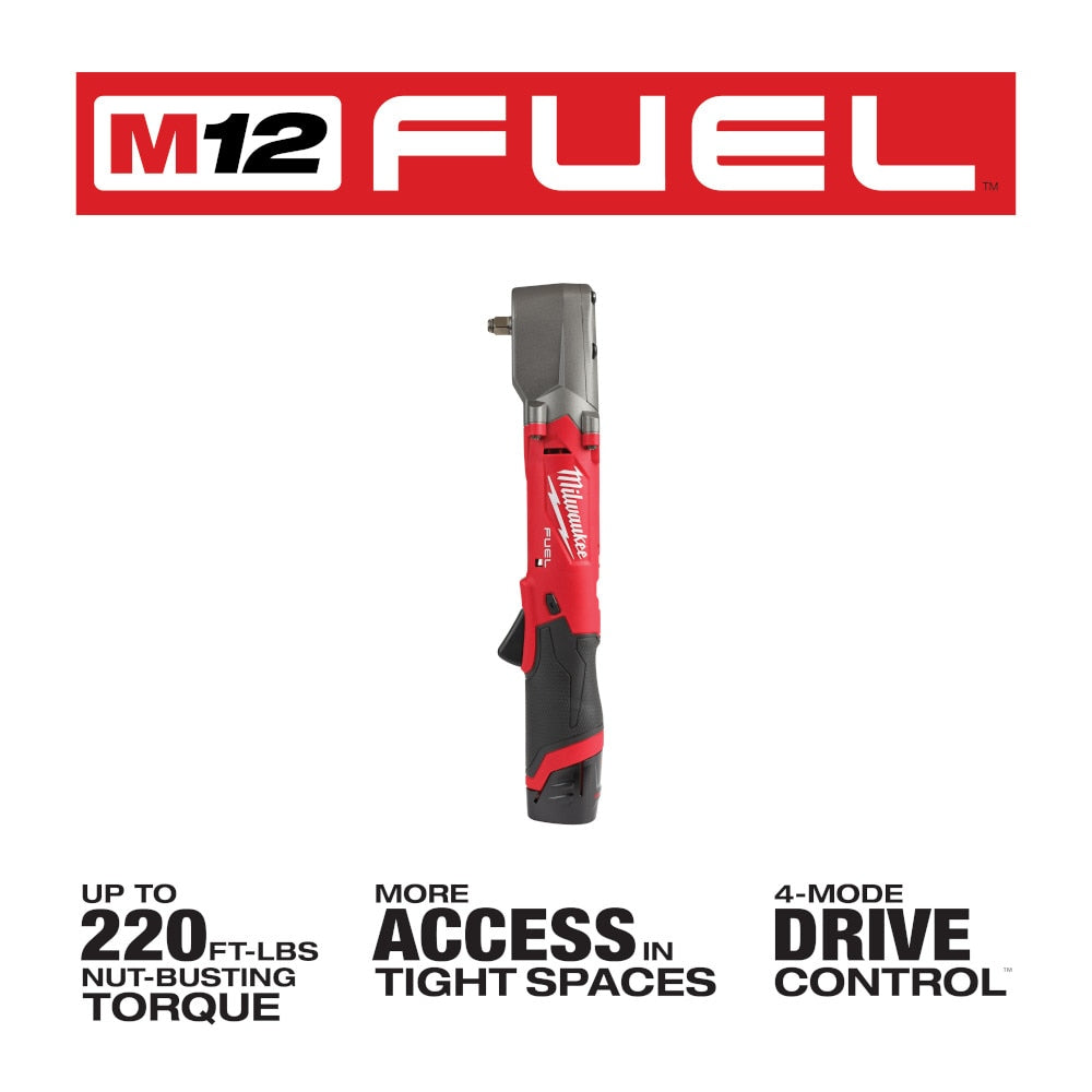 Milwaukee 2564-22 M12 FUEL  3/8" Right Angle Impact Wrench Kit