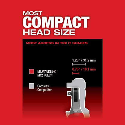 Milwaukee 2567-20 M12 FUEL™ 3/8" High Speed Ratchet (Bare Tool)