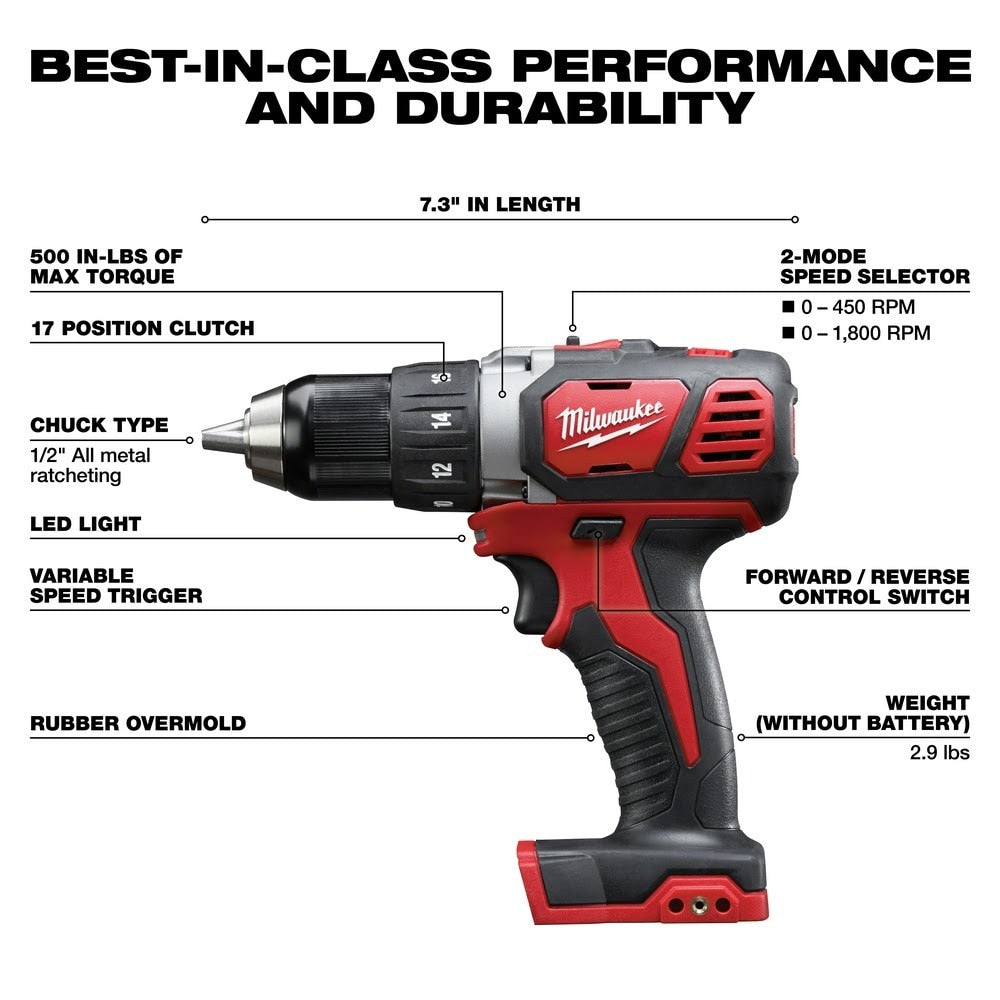 Milwaukee 2606-20 M18 1/2" Drill Driver Bare