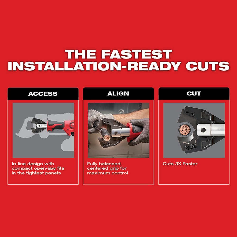Milwaukee 2672-21S M18 Force Logic Cable Cutter Kit With 477 ACSR Jaws