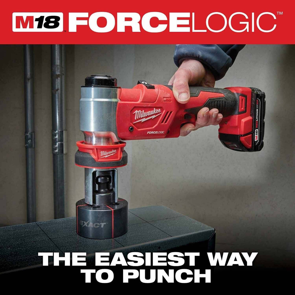 Milwaukee 2677-04 M18 FORCE LOGIC 6T Knockout Tool 1/2" - 4"
