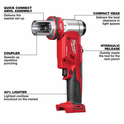 Milwaukee 2677-04 M18 FORCE LOGIC 6T Knockout Tool 1/2" - 4"