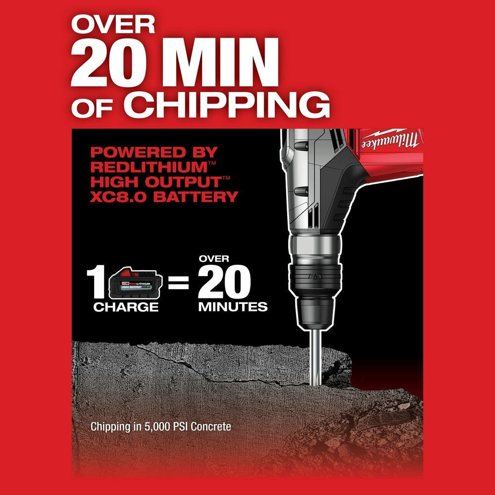 Milwaukee 2717-22HD M18 FUEL 1-9/16" SDS Max Rotary Hammer Kit with 2 Batteries