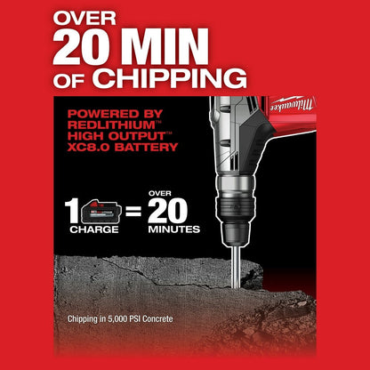 Milwaukee 2717-22HD M18 FUEL 1-9/16" SDS Max Rotary Hammer Kit with 2 Batteries
