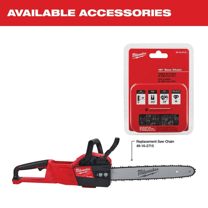 Milwaukee 2727-80 M18 FUEL 16" Cordless Chainsaw Tool Only (Reconditioned)