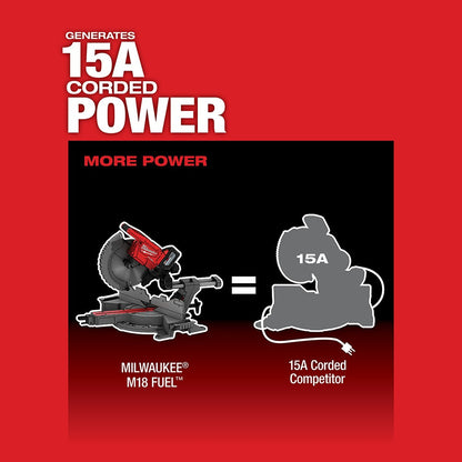 Milwaukee 2739-21HD M18 FUEL 12" Dual Bevel Sliding Compound Miter Saw - Kit