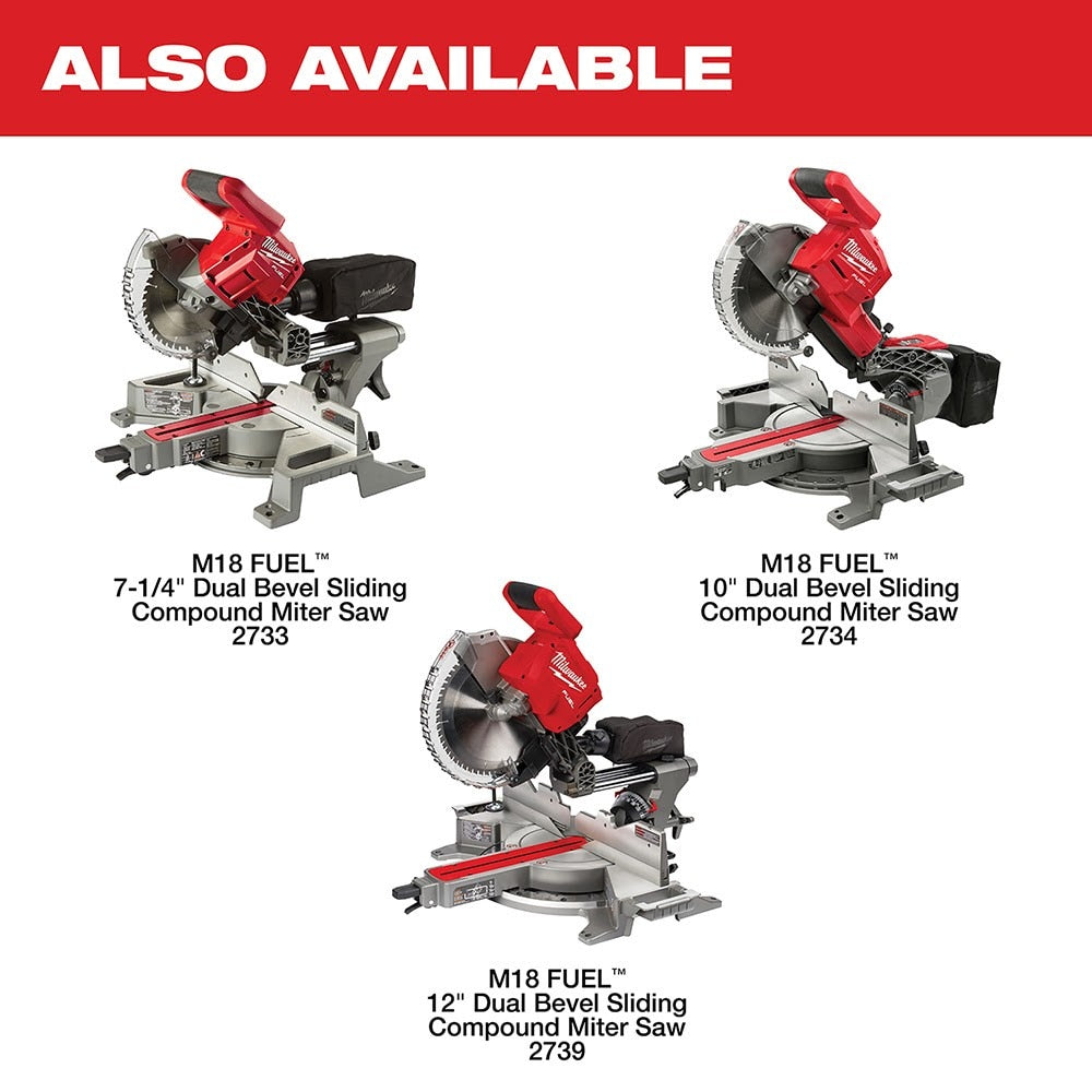 Milwaukee 2739-21HD M18 FUEL 12" Dual Bevel Sliding Compound Miter Saw - Kit