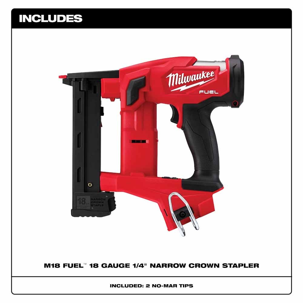 Milwaukee 2749-20 M18 FUEL 18GA 1/4" NARROW CROWN STAPLER- TOOL ONLY